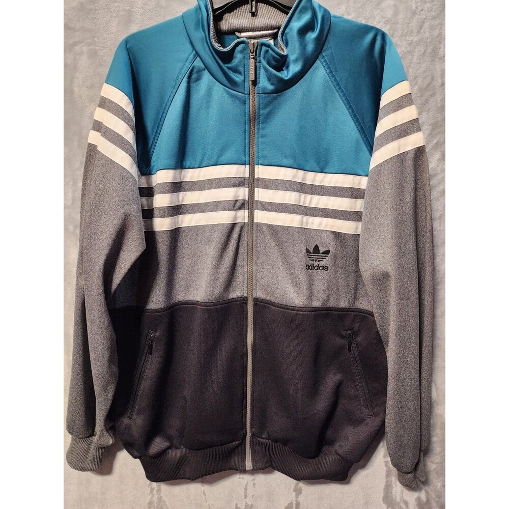 Vintage Adidas Track Jacket Mens Large Outdoors Sports Y2K 90s Athletic EUC